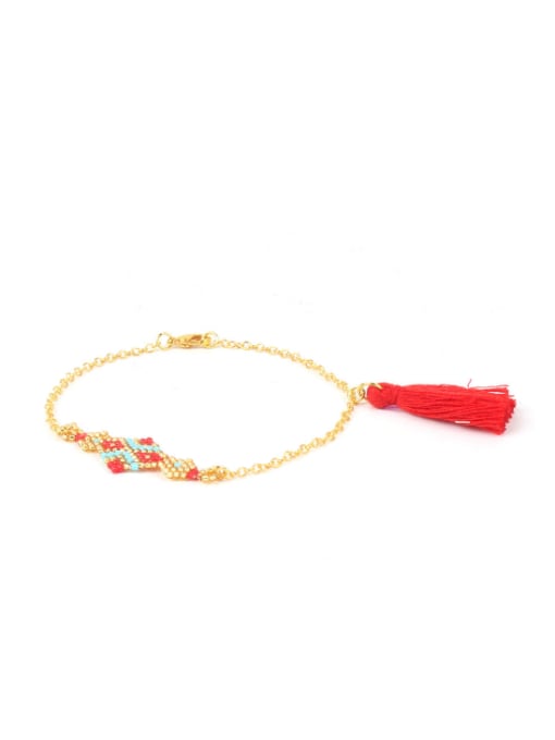 HB548-M Gold Plated Alloy Handmade Fashion Colorful Bracelet