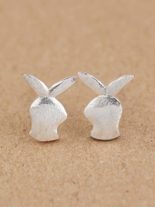 Peng Yuan Tiny Bunny Silver stud Earring 0