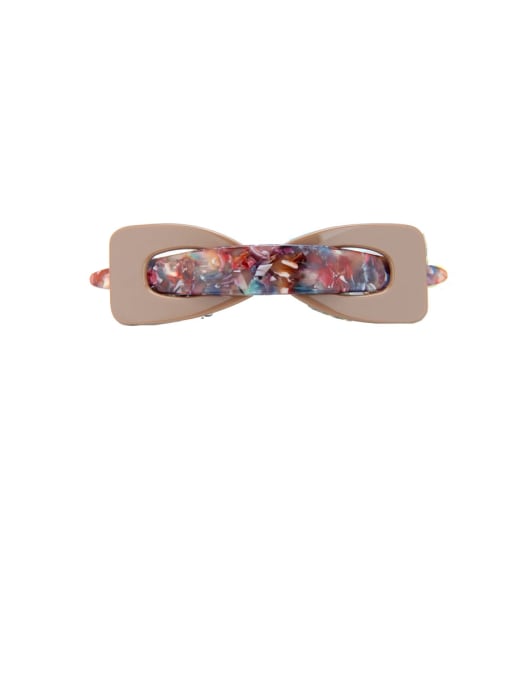Red Alloy With Cellulose Acetate Trendy Bowknot Barrettes & Clips