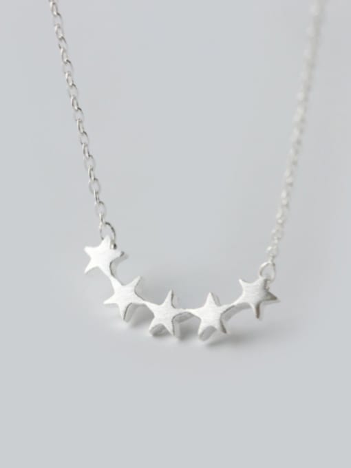 Rosh S925 Silver Fashion Five Star Necklace 0