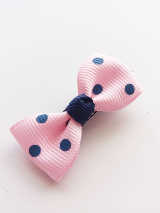 C Wave Point Butterfly Knot Color Cute Hair clip