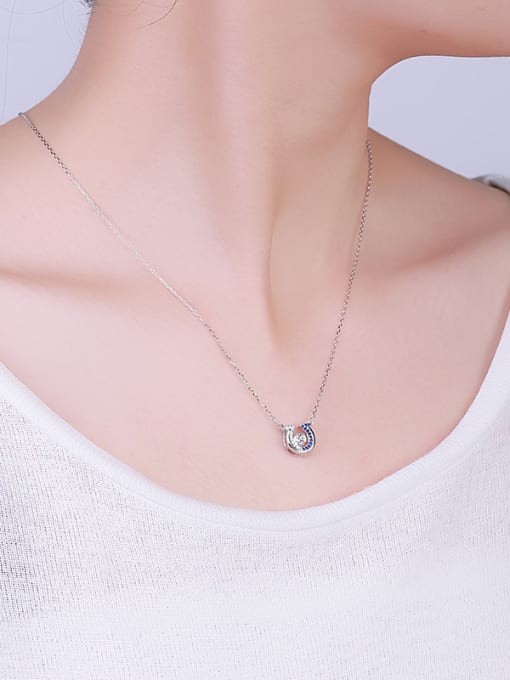 One Silver All-match U Shaped Necklace 1