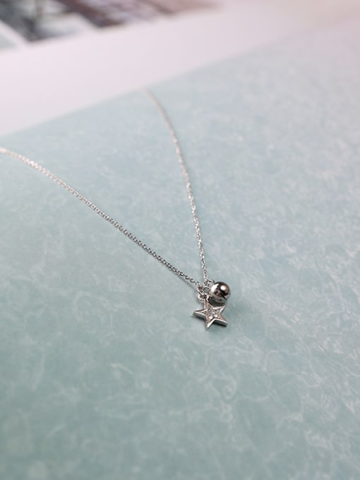 Peng Yuan Little Bell Star Silver Necklace 3