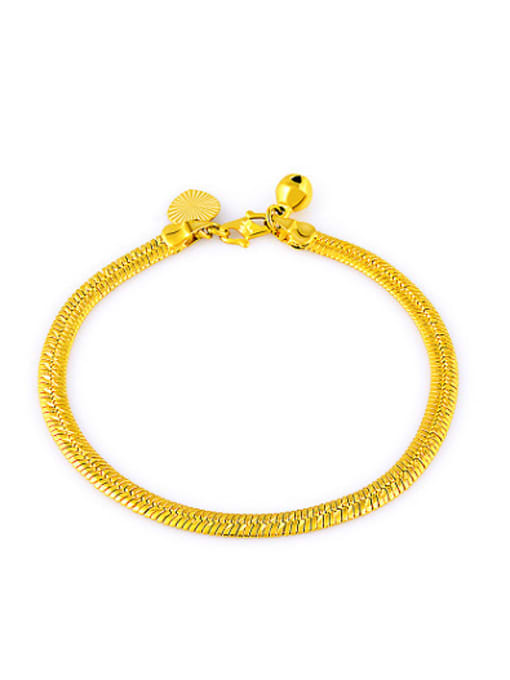 Yi Heng Da Exquisite Gold Plated Geometric Shaped Copper Bracelet 0