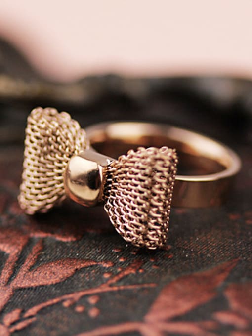 GROSE Bowknot Shaped Mesh Women Ring 1