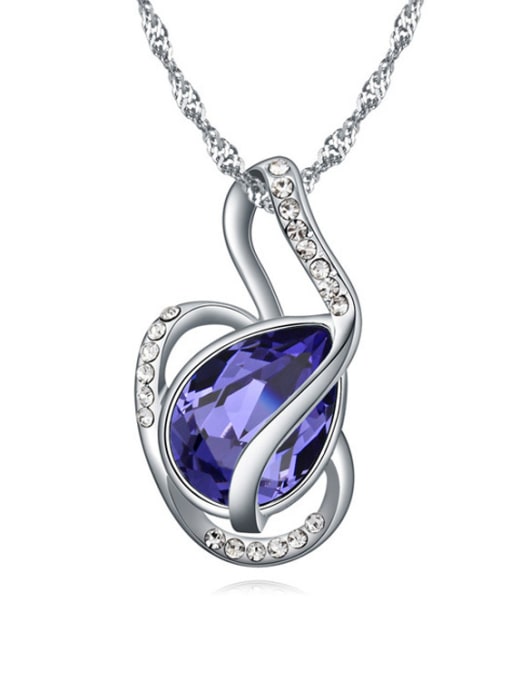 purple Austria was using austrian Elements Crystal Necklace love harbor creative lady Necklace