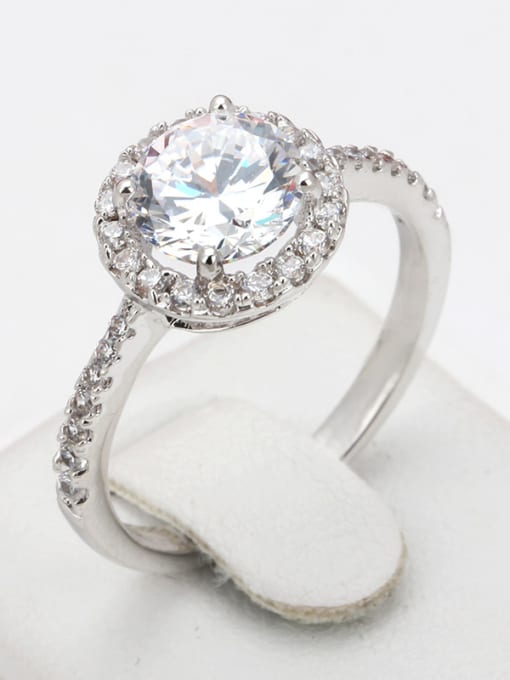 ZK Hot Selling Classical Ring with AAA Zircons 3