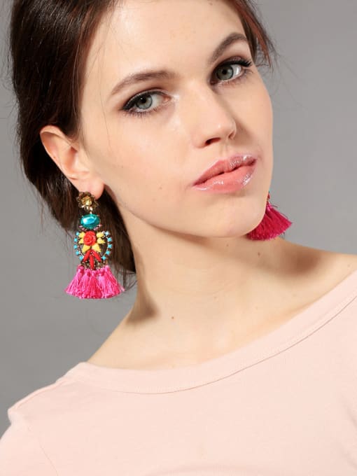 KM National Style Fashion Women Drop Earrings 1