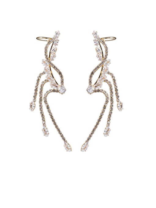 Girlhood Alloy With Imitation Gold Plated Delicate Irregular Drop Earrings 4