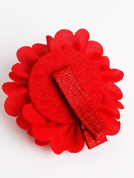 YOKI KIDS Red Flower Hair clip 2