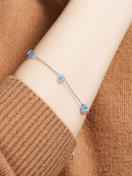 CEIDAI S925  Silver Water Drop-shaped Bracelet 2