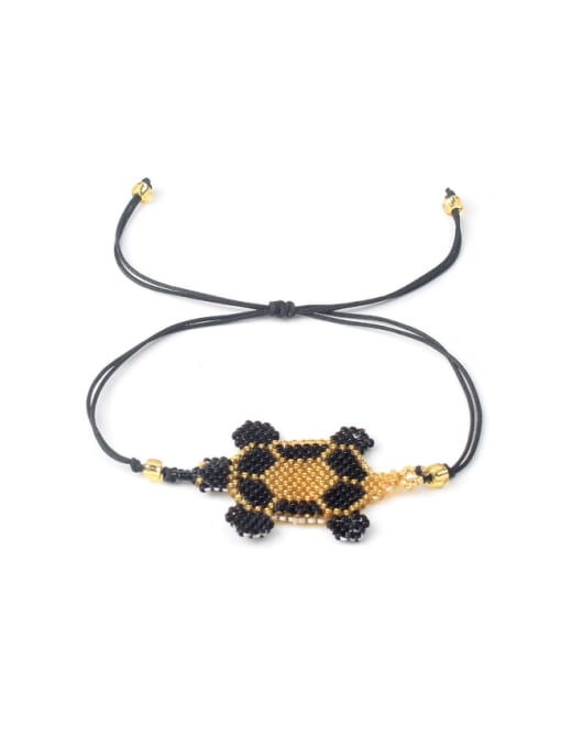 handmade Tortoise Shaped Small Glass Stones Women Bracelet 4