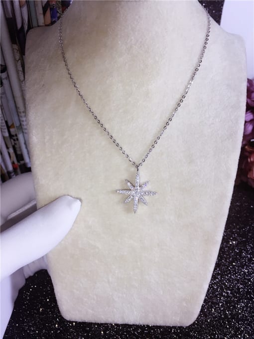 My Model Sparking Star Micro Pave Zircons Exquisite Clavicle Necklace 2