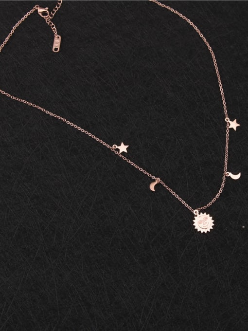 GROSE Sun Moon Fashion Clavicle Necklace 1