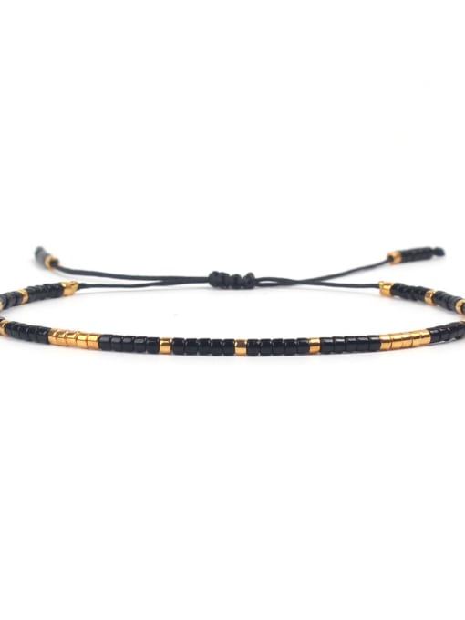 JHBZBVB430-F-1 Women Handmade Colorful Glass Beads Bracelet