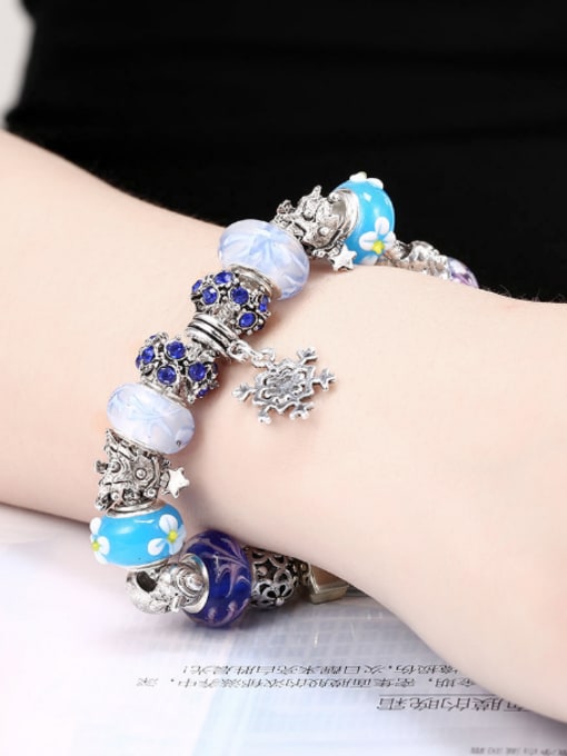 OUXI Fashion Glass Beads Women Bracelet 1