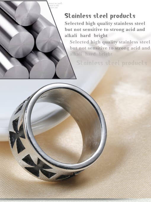 BSL Stainless Steel With Fashion Round Rings 1
