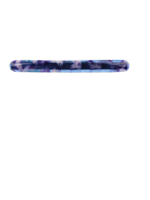 Blue purple - 10 cm Alloy With  Cellulose Acetate Fashion Trendy Geometric Barrettes & Clips