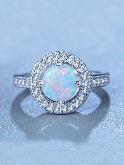 UNIENO Opal Stone Engagement Ring 1