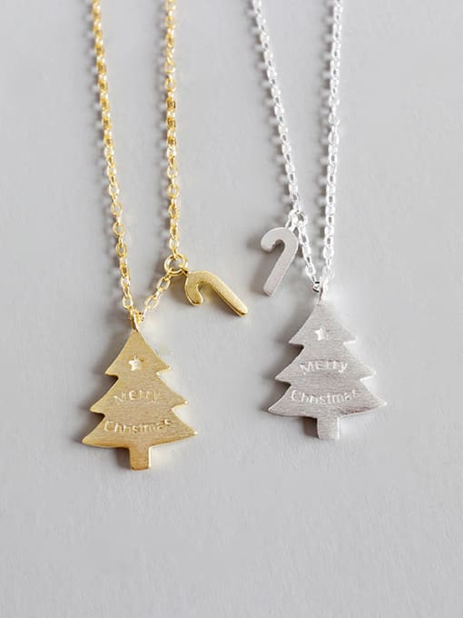 DAKA Sterling silver Christmas tree Necklace 0