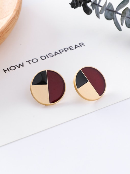 1#10426A Alloy With Gold Plated Trendy Geometric Stud Earrings
