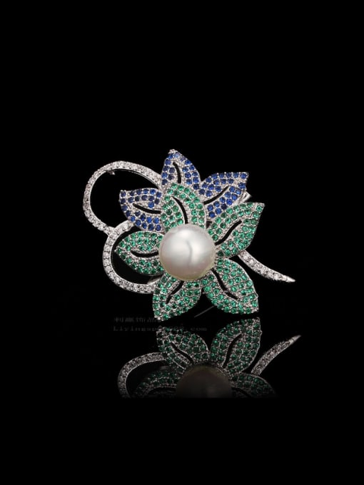 L.WIN Flower Shaped Women Brooch