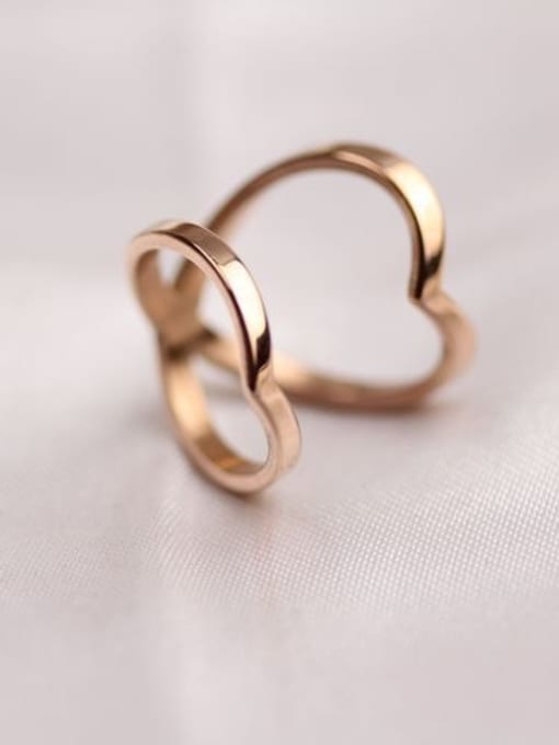 GROSE Rose Gold Double Sharp Ring 1