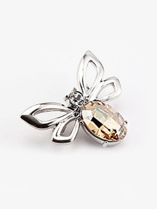 OUXI Fashion Austria Crystal Butterfly Brooch 1
