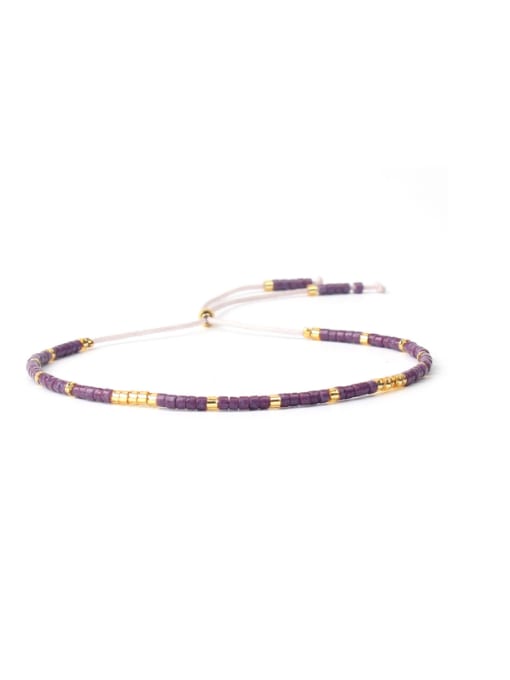 handmade Women Handmade Colorful Glass Beads Bracelet 0