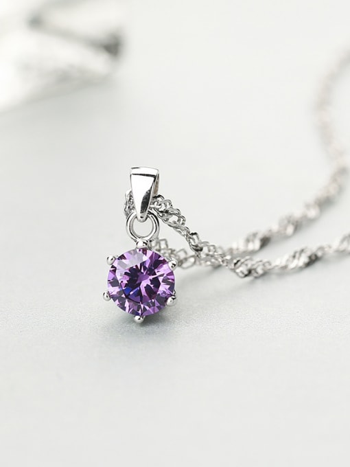 Purple 2018 Fashion Zircon Pendant