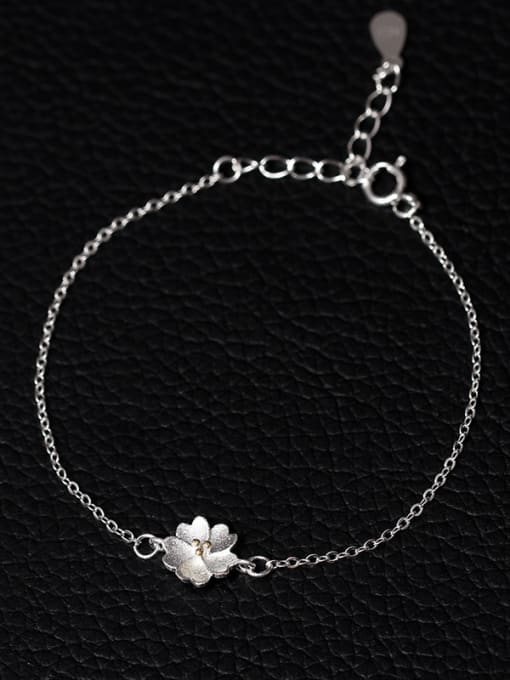 SILVER MI S925 Silver Blossom Women Bracelet 1
