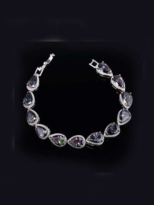 L.WIN Water Drop Zircons Bracelet