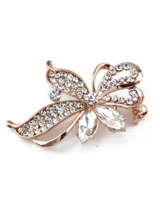 Inboe new 2018 2018 2018 2018 Rose Gold Plated Crystals Brooch 5