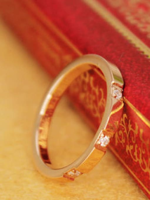 GROSE Rose Gold Plated Lover Ring 0