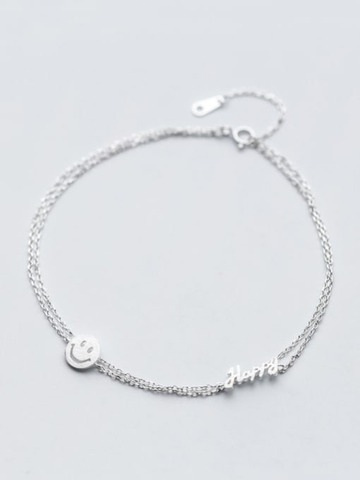 Rosh Temperament Smiling Face Shaped S925 Silver Necklace