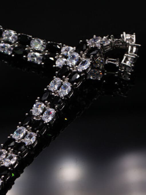 L.WIN Wedding Accessories Zircons Double Layer Bracelet 2