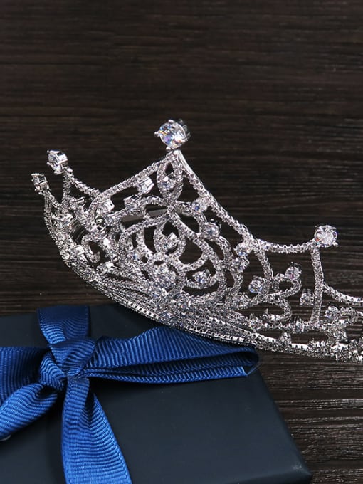 Cong Love Hollow Crown-shape Western Style Noble Hair Accessories 3