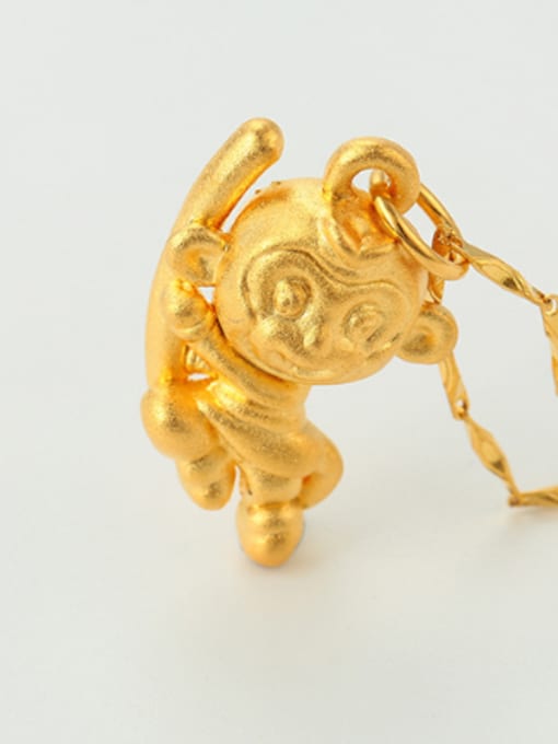 XP Personalized Little Monkey Gold Plated Pendant 1