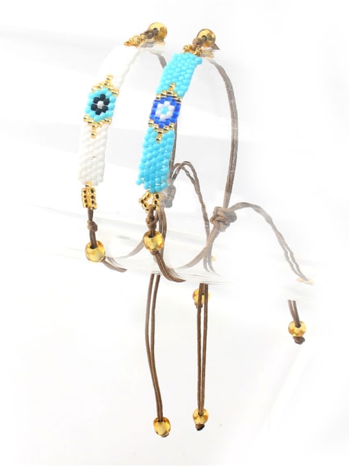 handmade Woven Glass Beads Fashion Adjustable Bracelet 2