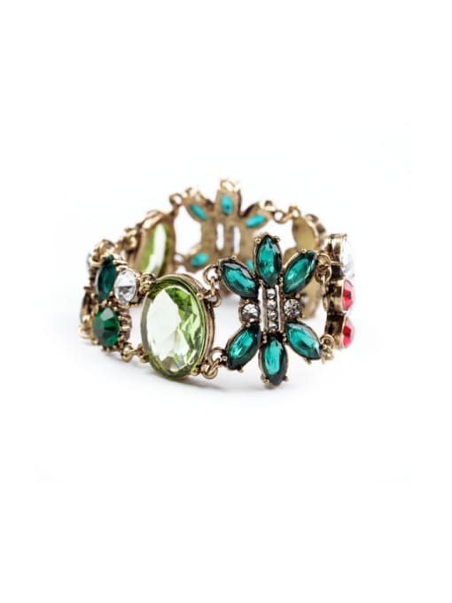 KM Personality Flower Retro Bracelet 0