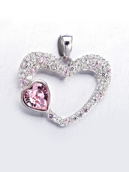 CEIDAI S925 Silver Heart-shaped Pendant 0