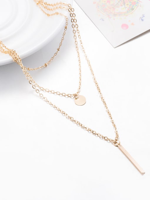 Rose Gold Simply Style Women Rose Gold Necklace