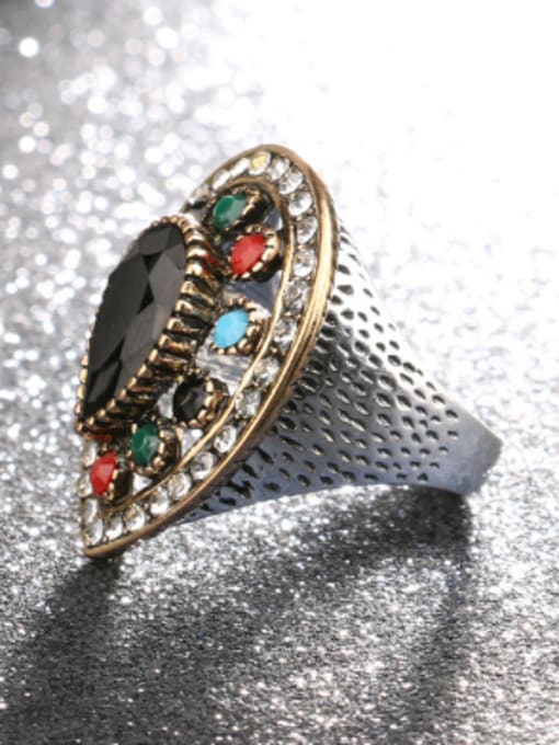 Gujin Personalized Hollow Retro style Alloy Ring 3