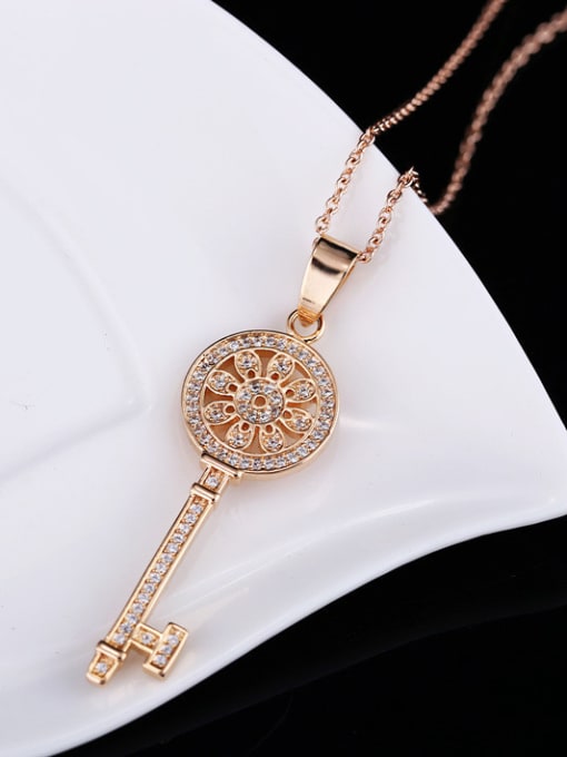 L.WIN Key Shaped Copper Necklace 1