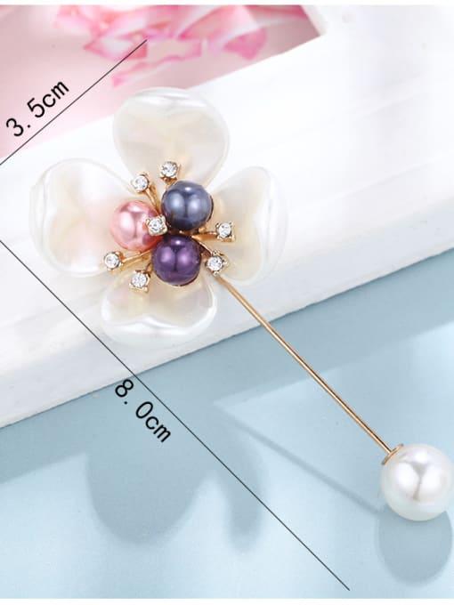D245 Alloy With  Enamel Romantic Flower Brooches