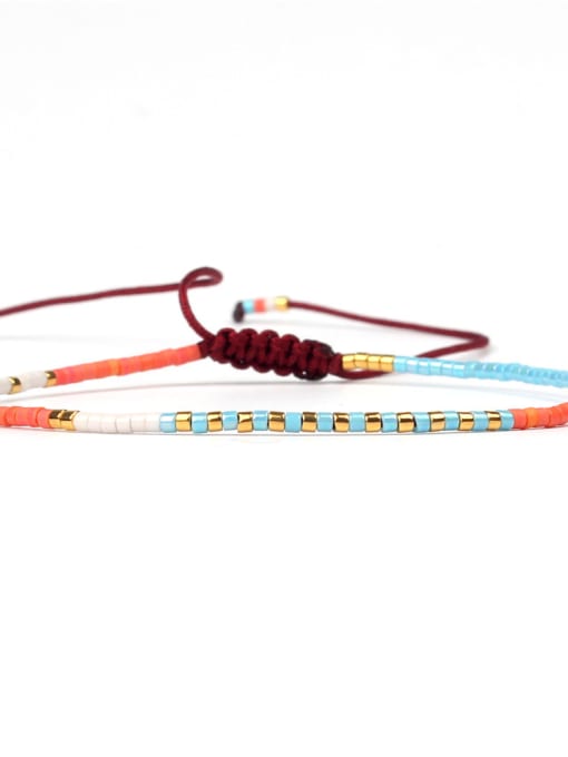 HB619-A Hot Selling Colorful Women Woven Rope Bracelet