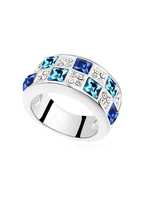 QIANZI Fashion austrian Crystals Alloy Ring 1