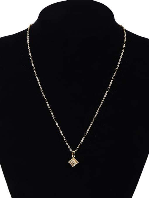 Ronaldo Exquisite 18K Gold Plated Geometric Shaped Necklace 3