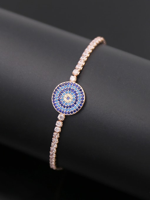 Rose Gold Round Shaped Adjustable Bracelet