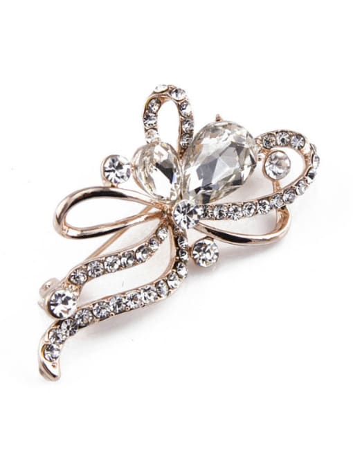 Inboe 2018 2018 Bowknot Shaped Crystals Brooch 1